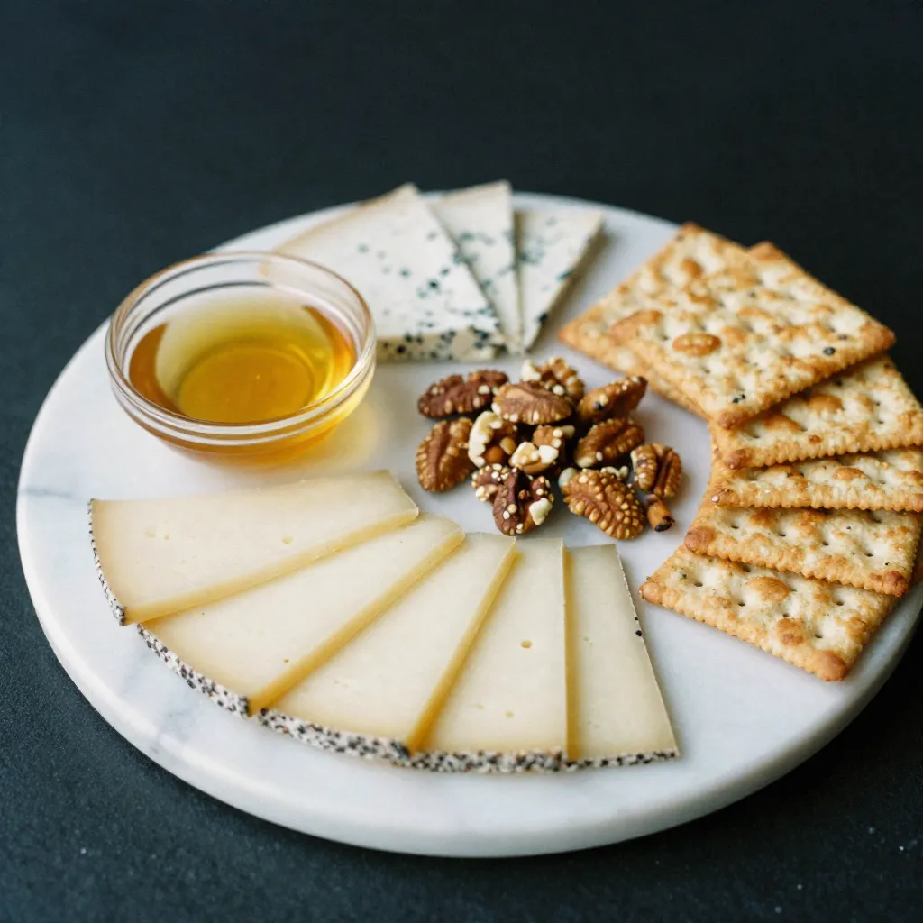 Minimalist charcuterie spread styling